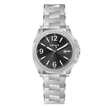 Imagem de OBLVLO marca relógios masculinos aço 316l relógio mecânico de luxo 50m à prova dwaterproof água luminosa relógios automáticos CAM-SIM (CAM-SIM-YBY)