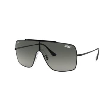 Imagem de Óculos de Sol Ray-Ban Wings Ii 0RB3697 002/11 Tam 35 / Preto - Lentes Cinza Gradiente