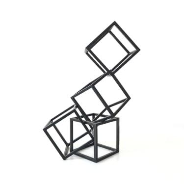 Imagem de Escultura Cubos P Preta