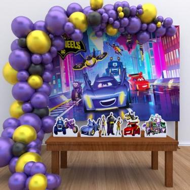Imagem de Kit Decoração Festa de Aniversário Infantil Batwheels