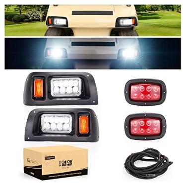 Imagem de 10L0L Kit de farol e lanterna traseira de carrinho de golfe para carro de clube DS 1993 Up Gas & Electric, kit de luz LED DS de entrada de 12 volts