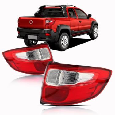 Imagem de Par Lanterna Strada 2014 2015 2016 2017 2018 2019 Rubi