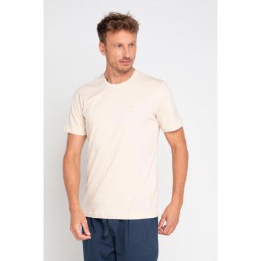 Imagem de Camiseta Masculina Bordado Areia Polo Wear Bege Claro-Masculino