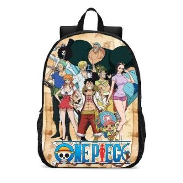 Imagem de Mochila Escolar Infanto Juvenil Anime One Piece Aventura no Mar Novidades 0294-Unissex