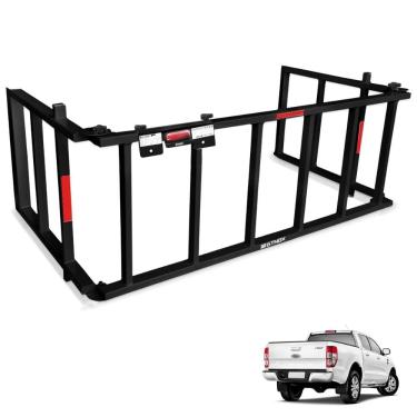 Imagem de Extensor De Caçamba Ranger 2013 a 2023 Rampa Preto Reforçado 350kg
