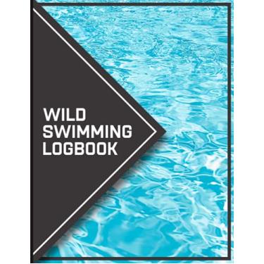 Imagem de Wild Swimming Logbook: Swimming In Nature Log Book - Open Water Swimming Logbook - Wild Swim Journal For Outdoor Swimmers - A4 - Daily Planner & ... Cover Design - Cold Water Swimmer logbook