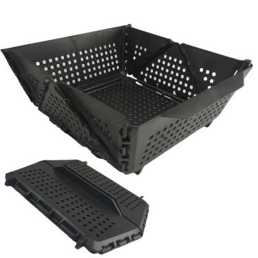 Imagem de Cesta Frutas Organizadora Alimentos Verduras Vegetais Escoador Dobravel Cozinha