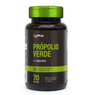 Imagem de Própolis Verde Compostos Fenólicos 60mg 70 Caps Omix-Unissex