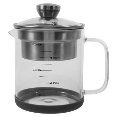 Imagem de Yardwe Coador de alimentos para nozes, saco de leite, coador de iogurte de aço inoxidável, jarra de chá gelado, jarra de suco de bebida com escala para suco, leite, bebidas frias ou quentes