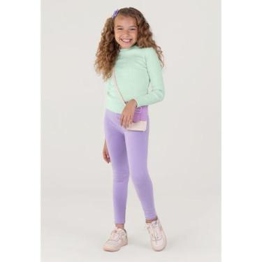 Imagem de Blusa Básica Em Ribana Infantil Menina Verde Brandili