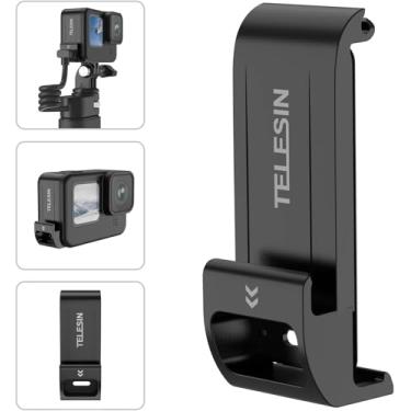 Imagem de TELESIN G2 Upgraded Battery Door Cover for GoPro 13 12 11 10 9, Water Snow Resistant Protective Case Charger Type-C Charging Mount for Go Pro Hero 13 Hero 12 Hero 11 Hero 10 Hero 9 Black Accessories