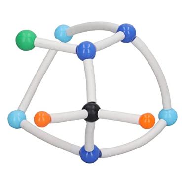 Imagem de Kit de modelo molecular, kit de modelo de química orgânica com cores vibrantes, modelo de estrutura molecular educacional em 3D, conjunto de química molecular