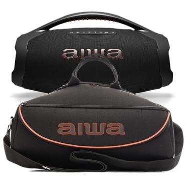 Imagem de TRIBOSHOP Bolsa Case Capa Bag Compatível Boombox Plus Aiwa, A Prova D'Água, Acolchoado - Com Alças De Mão E Ombro