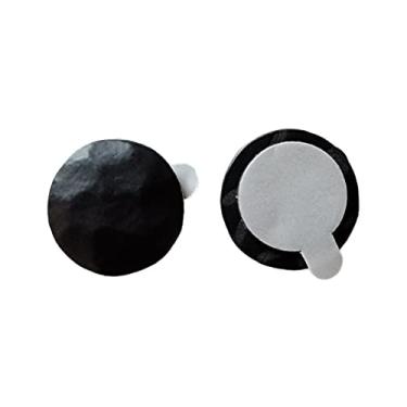 Imagem de The Rustic Express Clavos redondos autoadesivos, 2,5 cm - tachas de estofamento antigas - Pregos e pregos decorativos para portas de celeiro de fazenda e portas de garagem, fibra de vidro, madeira,