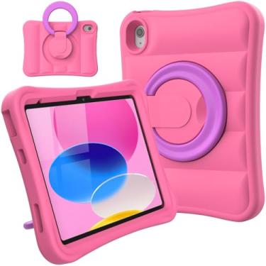 Imagem de MRWHO Capa infantil para iPad (A16) 11ª geração 27.9 cm 2025/10ª geração 27.7 cm 2022 - resistente, leve, flexível, à prova de choque, com alça giratória para meninos e meninas para iPad 11 de 10