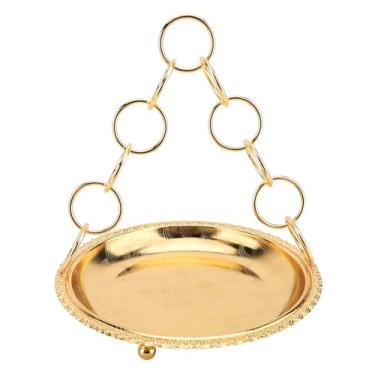 Imagem de Bandeja de Servir Estilo Europeu, Metal, Frutas, café da manhã, Cupcake, Bandeja de Mesa de café Com Alça para Cozinha, Balcão, Decoração de Casa