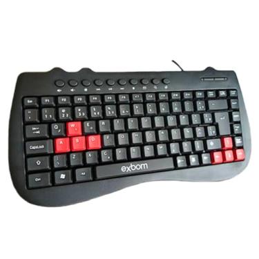 Imagem de Teclado Gamer multimidia Usb Abnt Ii Exbom - Bk-m52