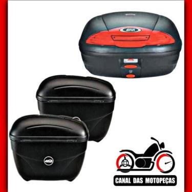 Imagem de Kit Bauleto Laterais E Traseiro GIVI E21n + GIVI E450n