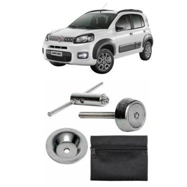 Imagem de Kit Trava Antifurto Estepe Original Fiat Novo Uno Evolution - MCGARD