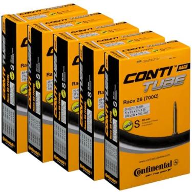 Imagem de Tubos de bicicleta Continental Race 28 700x20-25 SV60 Presta v lvula tubo de bicicleta de 60 mm Pacote de valor 5 em 1 tubo de bicicleta 700c