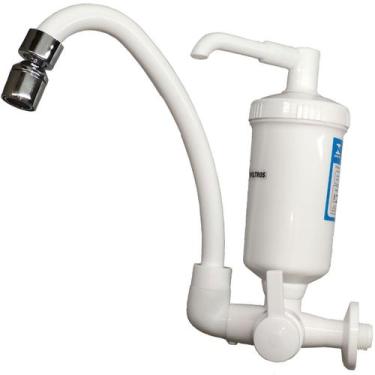 Imagem de Torneira Cozinha Filtro Purificador de Água de Parede Bica Móvel Pia M