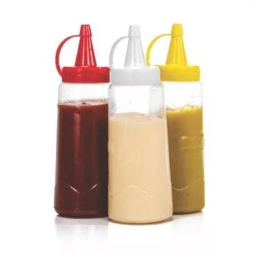 Imagem de Conj 3 Bisnagas Transp. 200Ml Catchup, Maionese Mostarda - Ercaplast