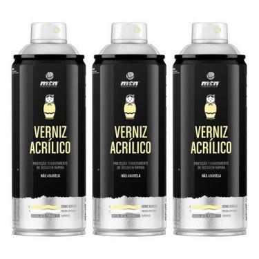 Imagem de 3 Spray Pro Verniz Acrilico Ceramica Natural Montana 400ml - Ordene, A