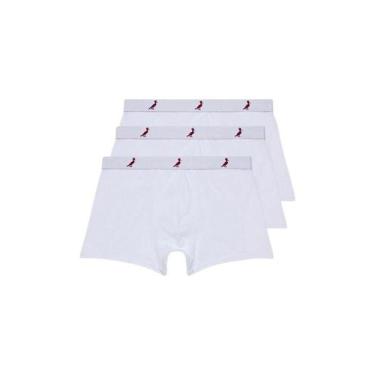 Imagem de Kit 3 Cuecas Boxer Algodão Reserva, BRANCO, G