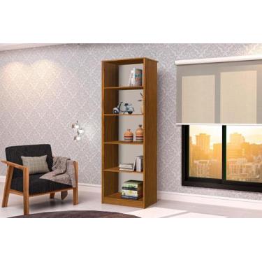 Imagem de Armário Organizador Livreiro 4 Prateleiras Office Escritório Nature co