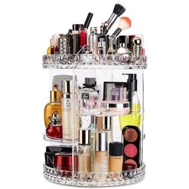 Imagem de Organizador De Cosmético Maquiagem Acrílico Giratório 360º G - oem