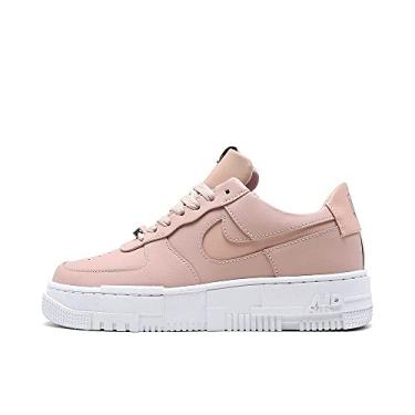 Imagem de Nike Tênis feminino casual Air Force 1 Pixel Ck6649-200, Bege/Partícula Bege-Preto, 10