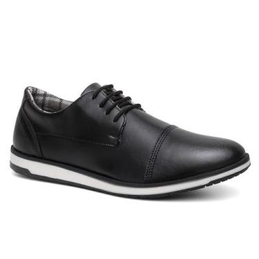 Imagem de Sapato Social Oxford Masculino Cadarço - MKSHOES, Preto, 39