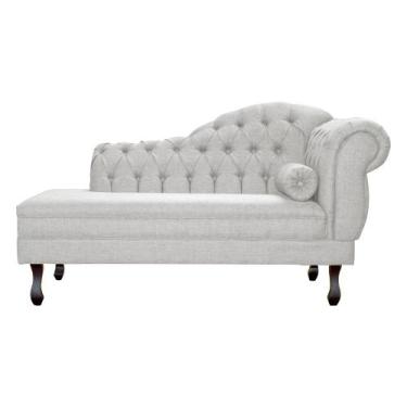 Imagem de Recamier Namoradeira Larissa Lado Esquerdo Linho Cores - DS Estofados,