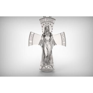 Imagem de Pingente de Prata Nossa Senhora - Em Prata 925 - Celtic Joias Masculin