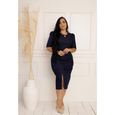 Imagem de Vestido midi jeans com manga - Wesley Confecções, 38