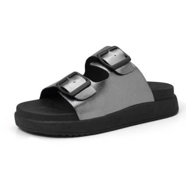 Imagem de Sandalia Feminina RR Botas Papete Anatômica Solado Leve Confortável Fl