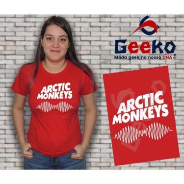 Imagem de Baby Look Arctic Monkeys - Indie - Alternativo - Rock- Geeko, Vermelho