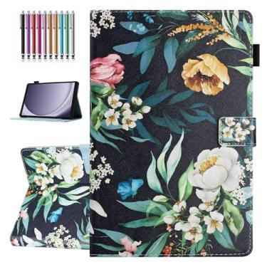 Imagem de YUNHOTIC Capa para Lenovo Tab M11 (modelo 2024 de 11 polegadas) TB-330FU, despertar/hibernar automaticamente, capa dobrável de couro sintético premium com suporte para caneta e vários ângulos de