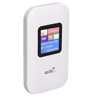 Imagem de Roteador modem 4G LTE desbloqueado com slot para cartão SIM, display LED de 3,7 cm, mini hotspot móvel para viagens, férias, acampamento, reunião