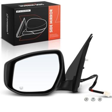 Imagem de A-Premium Espelho retrovisor elétrico lateral do motorista compatível com Nissan Sentra 2013-2019 - Espelho retrovisor externo preto dobrável manual aquecido - Substituição # 96302-3SG1A, 963023SG1A