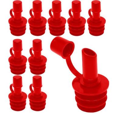 Imagem de Kit 100 Bico Dosador Para De Garrafa Vidro Azeite E Vinagre - Super Po