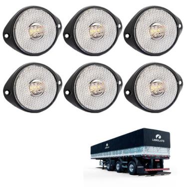 Imagem de 6 Lanterna Frontal Librelato LED Cristal 65mm c/ Sup e Conec - DW Comp
