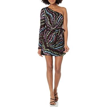 Imagem de Show Me Your Mumu Mini vestido feminino Shimmy, Lantejoulas Starburst, M