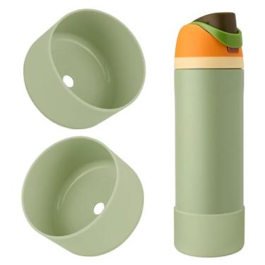 Imagem de BKBY 2 peças de bota de silicone para garrafa de água, compatível com Owala 680 g 947 g 1,134 g, capa protetora antiarranhões e antiamassados sem ruído para garrafas de água FreeSip/Twist/Flip
