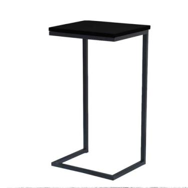 Imagem de Aparador Médio com Base Preta 70cm x 32cm - Trendy, Madeira Preta