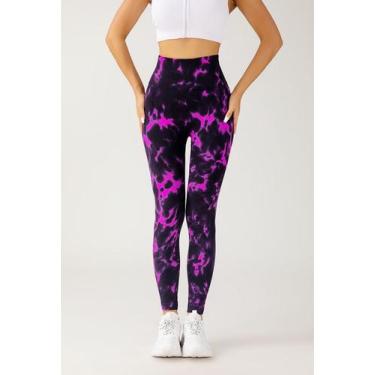 Imagem de Calça Fitness Esportiva Tie Dye Levanta Bumbum - S971 - BUBULE SHECI, 