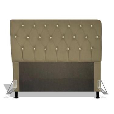 Imagem de Cabeceira Estofada Nevada 195 cm Para Cama Box Quarto King Size Luxo M