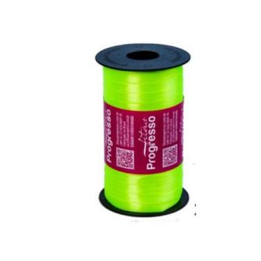 Imagem de Fita de Cetim Progresso 7mm nº1 - 100m Cor 280 Verde Cítrico - 01 unid