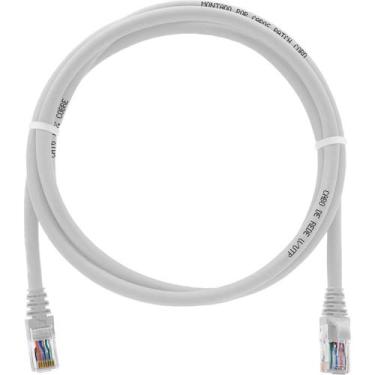 Imagem de Cabo De Rede 1,5 Metro Patch Cord Cat6 UTP 100% Cobre Branco - CABOS P