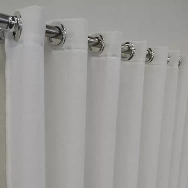 Imagem de Cortina Linho Com Forro Para Sala 3,00x1,80 Argola - Salvatex Confecçõ
